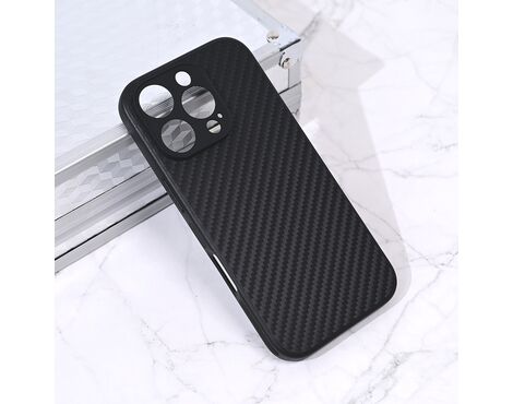 Futrola Carbon fiber - iPhone 16 Pro crna.