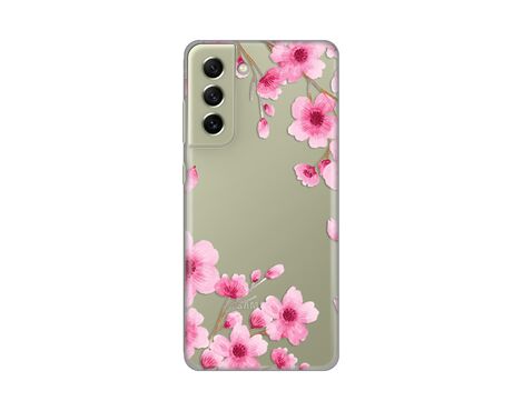 Silikonska futrola PRINT Skin - Samsung G990 Galaxy S21 FE Rose Flowers.