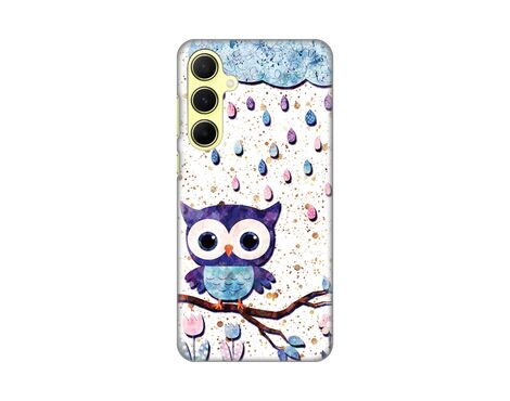 Silikonska futrola PRINT Skin - Samsung A556 Galaxy A55 5G Owl.