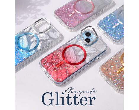 Futrola Magsafe Glitter - iPhone 12 6.1 tamno plava.