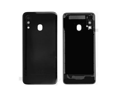 Poklopac - Samsung A405/Galaxy A40 2019 black (crni) + staklo kamere (NO LOGO).