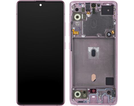 LCD displej (ekran) - Samsung A516/Galaxy A51 5G 2020+touch screen pink+frame Service Pack ORG/GH82-23124C.