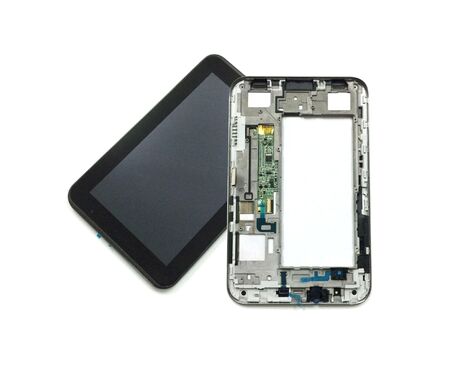 LCD displej (ekran) - Samsung P3100/Galaxy Tab 2 7.0+touch screen crni+frame Service Pack ORG.