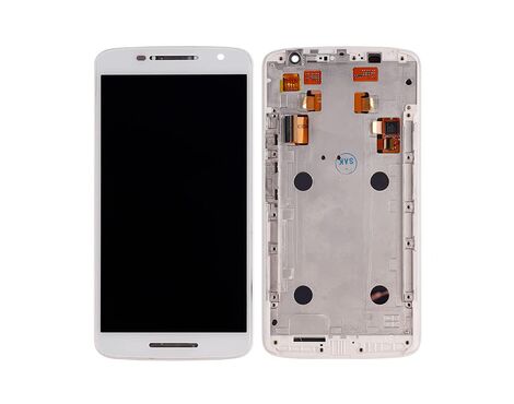 LCD displej (ekran) - Motorola Moto X Play+touch screen+frame beli.