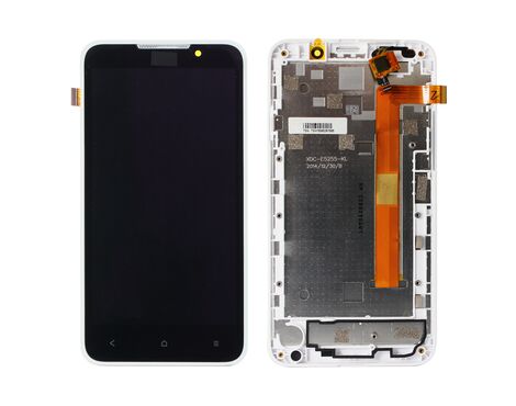 LCD displej (ekran) - HTC Desire 316/Desire 516+touch screen crni+beli frame high CHA.