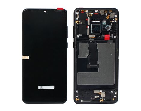 LCD displej (ekran) - Huawei P30+touch screen crni+frame crni.