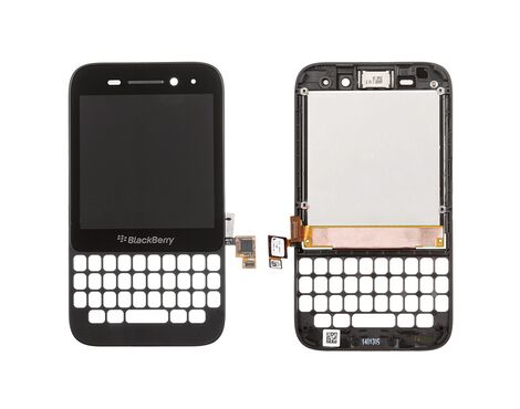 LCD displej (ekran) - Blackberry Q5+touch screen+frame crni high CHA.