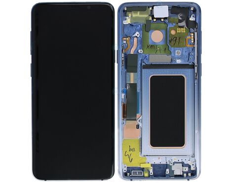 LCD displej (ekran) - Samsung G960/Galaxy S9 +touch screen+frame Polaris blue Service Pack ORG/GH97-21696G.