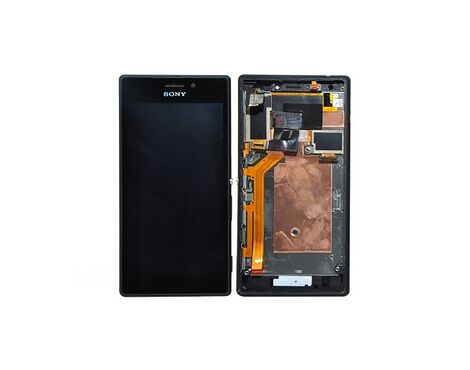 LCD displej (ekran) - Sony Xperia M2/D2303/D2305+touch screen+frame crni.