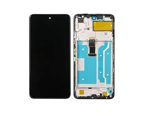 LCD displej (ekran) - Huawei P Smart (2021) + touchscreen + frame black (crni).