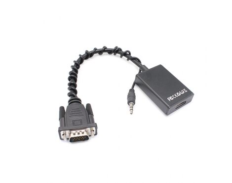 Adapter VGA M na HDMI Z (audio+power) 25cm.