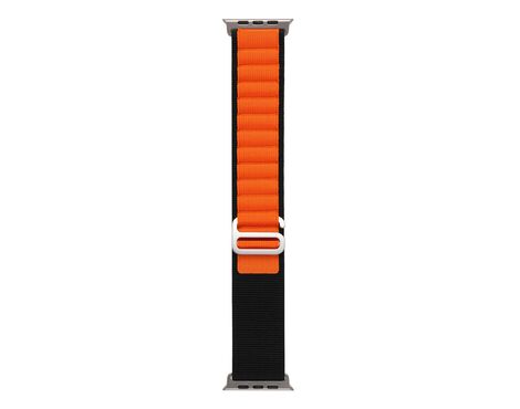 Narukvica Moye Smart Watch Alpine Loop Strap 44/45/49mm black (crni) With Orange.