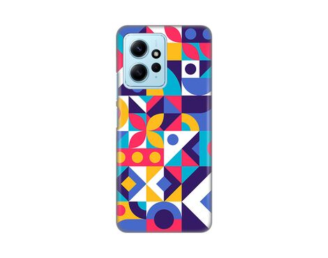 Silikonska futrola PRINT Skin - Xiaomi Redmi Note 12 4G (EU) Colorful Mosaic.