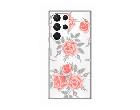 Silikonska futrola PRINT Skin - Samsung S908 Galaxy S22 Ultra 5G Elegant Roses.