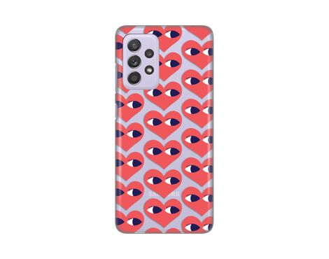 Silikonska futrola PRINT Skin - Samsung A525 Galaxy A52 4G/A526 Galaxy A52 5G/A528B Galaxy A52s 5G Eye Heart Pattern.