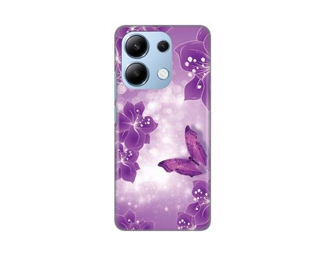 Silikonska futrola PRINT - Xiaomi Redmi Note 13 4G Butterfly And Flowers.