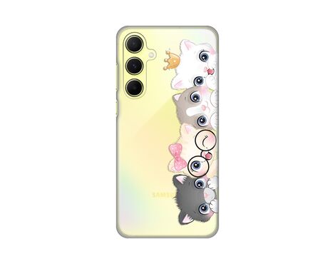 Silikonska futrola PRINT Skin - Samsung A556 Galaxy A55 5G Cats.