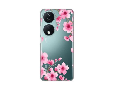 Silikonska futrola PRINT Skin - Huawei Honor X7b Rose Flowers.