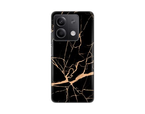 Silikonska futrola PRINT - Xiaomi Redmi Note 13 4G All black (crni).