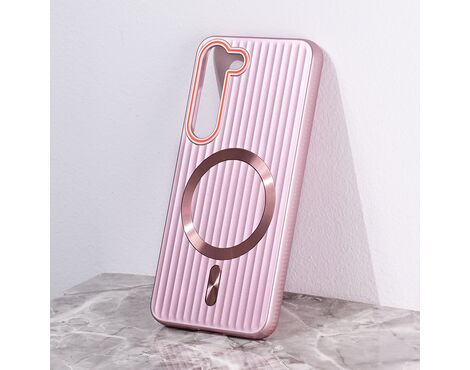 Futrola Magsafe Stripe - Samsung S911B Galaxy S23 roze.