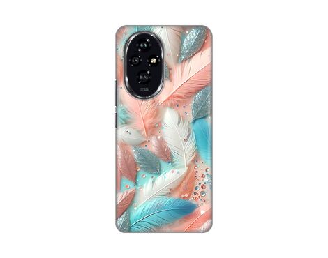 Silikonska futrola PRINT - Huawei Honor 200 Pastel Feathers.