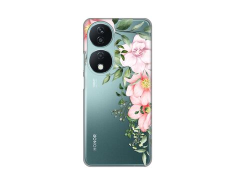 Silikonska futrola PRINT Skin - Huawei Honor X7b Gentle Rose Pattern.