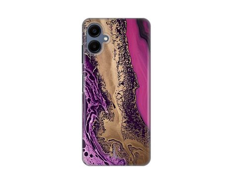 Silikonska futrola PRINT - Samsung A065F Galaxy A06 Purple Gold Marble.