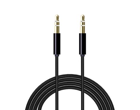 Audio AUX kabl Woven 3.5mm crni NEW (MS).