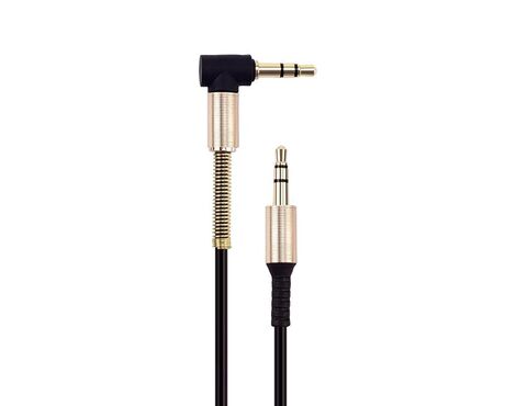 Audio AUX kabl SPRING THIN 1m crni (MS).