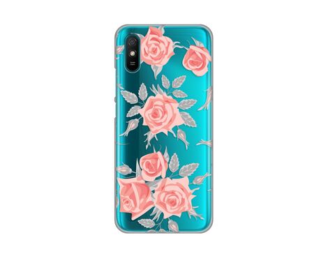 Silikonska futrola PRINT Skin - Xiaomi Redmi 9A Elegant Roses.