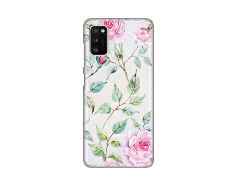 Silikonska futrola PRINT Skin Diamond - Samung A415F Galaxy A41 Roses Pattern.