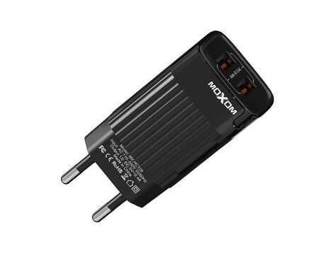 Kucni punjac Moxom MX-HC128 2.4A 2xUSB Lightning crni (MS).