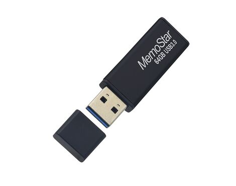 USB Flash memorija MemoStar 64GB SLIM 3.0 crna (MS).