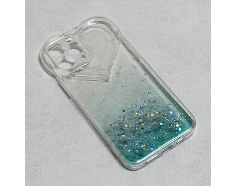 Futrola Heart Glitter - iPhone 13 Pro Max 6.7 mint.