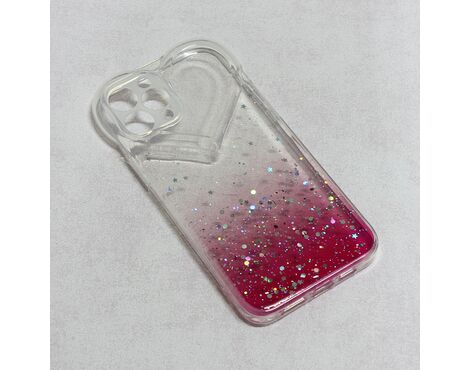 Futrola Heart Glitter - iPhone 12 Pro Max 6.7 pink.