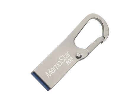 USB Flash memorija MemoStar 8GB HOOK 2.0 metalna (MS).