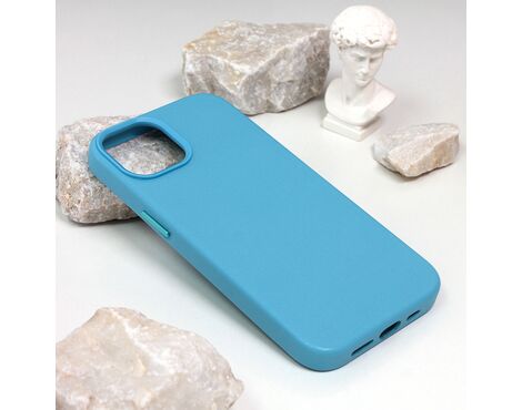 Futrola Beautiful Shine Leather iPhone 14 svetlo plava.