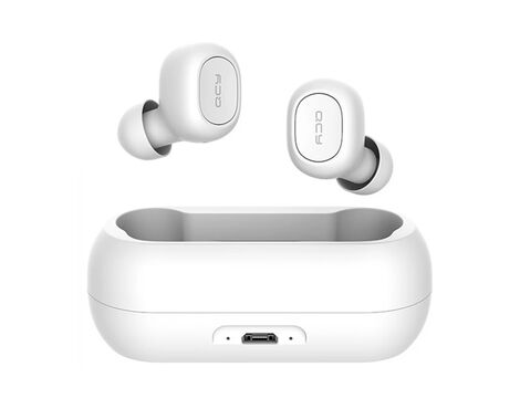 Bluetooth slusalice QCY T1C bele.