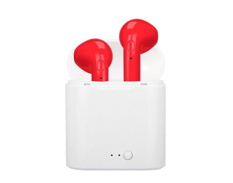 Bluetooth slusalice Airpods i7s TWS crvene HQ.