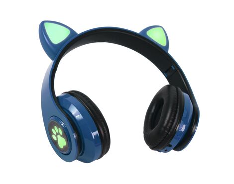 Bluetooth slusalice Cat Ear tamno plave.