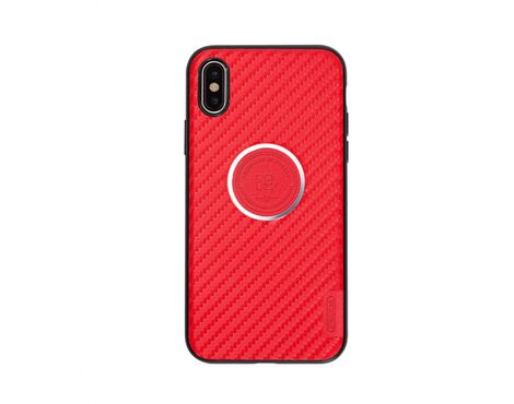 Futrola Remax Proda Carbon Fiber - iPhone X crvena.