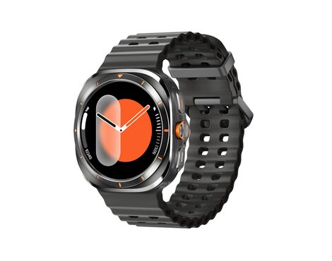 Smart watch W7 Watch Ultra crni (crna silikonska narukvica) (MS).