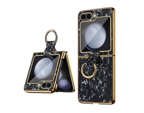 Futrola Luxurious Shell Pattern - Samsung F741B Galaxy Z Flip 6 5G crna.