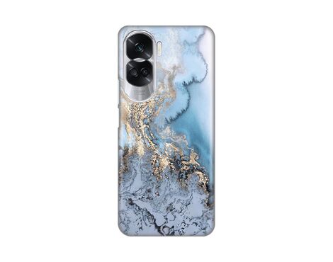 Silikonska futrola PRINT - Huawei Honor 90 Lite Blue Gold Marble.