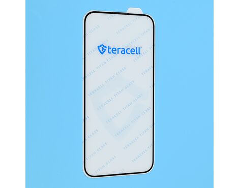 Zastitno staklo Tempered glass Teracell Titan 2.5D iPhone 15 Pro Max 6.7 crni.