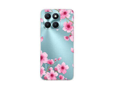 Silikonska futrola PRINT Skin - Huawei Honor X6a Rose Flowers.