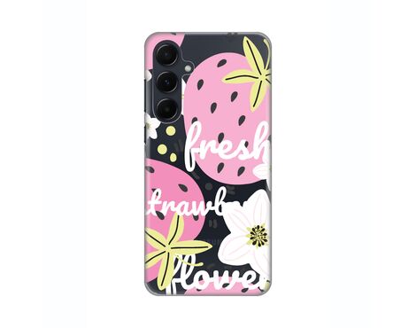 Silikonska futrola PRINT Skin - Samsung A556B Galaxy A55 Fresh Pink.