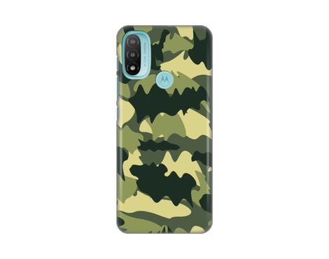 Silikonska futrola PRINT Skin - Motorola Moto E20 Army.