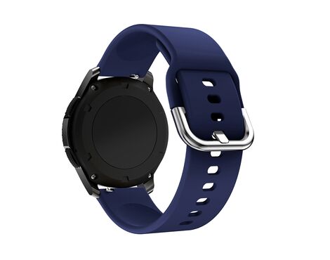 Narukvica - smart watch Silicone Solid 22mm tamno plava (MS).