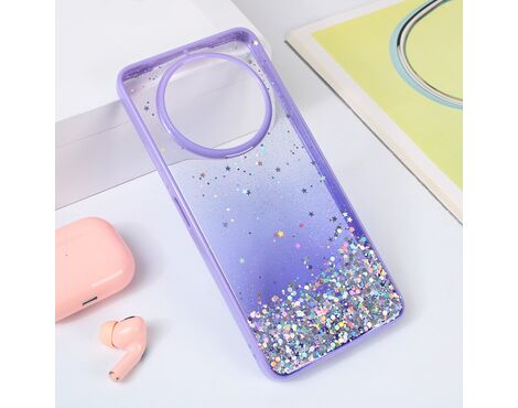 Futrola Frame Glitter - Xiaomi Redmi A3 ljubicasta.